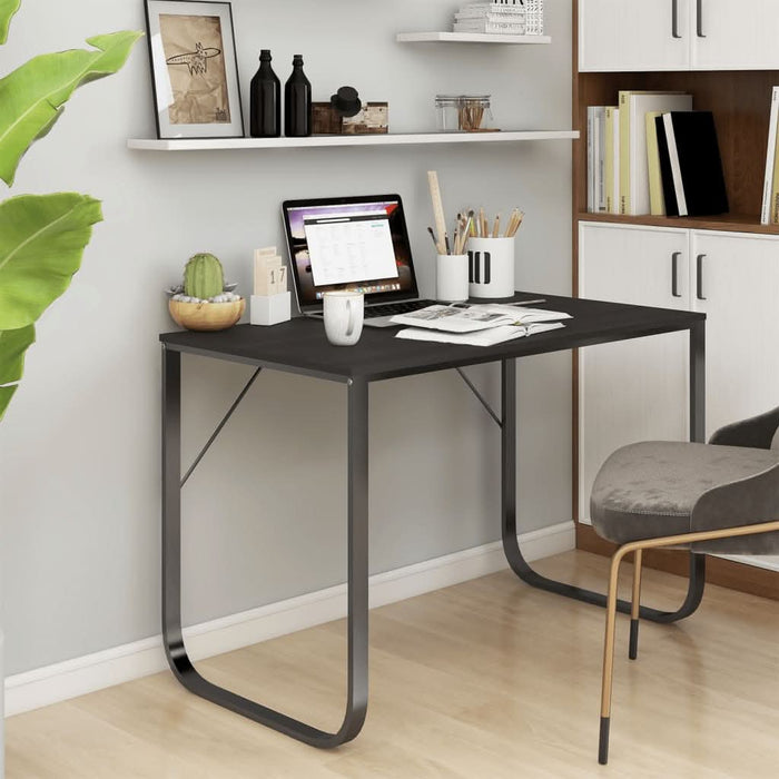 Birou de computer, alb, 110x60x73 cm, lemn prelucrat - WALTI WALTI