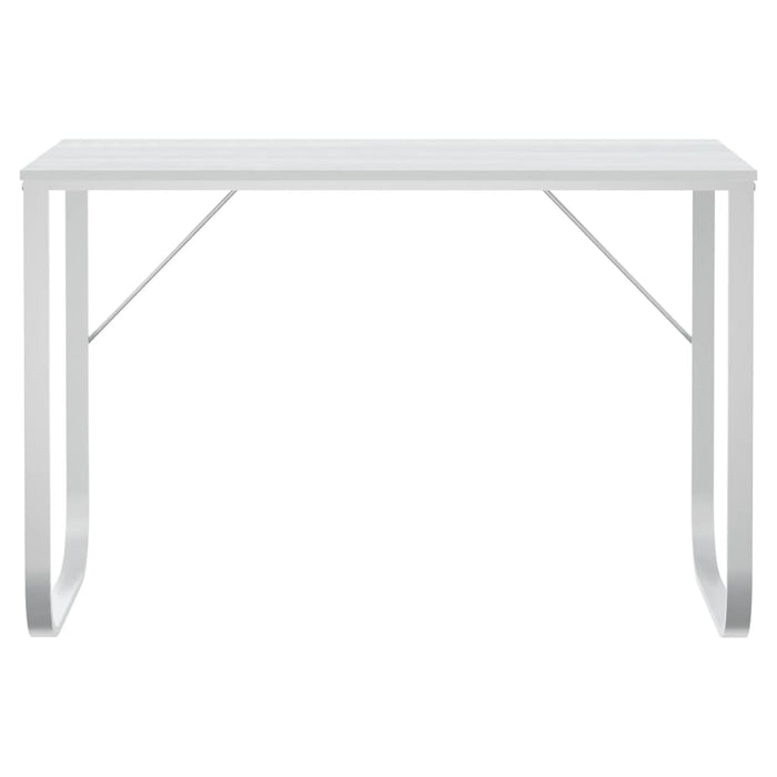 Birou de computer, alb, 110x60x73 cm, lemn prelucrat WALTI