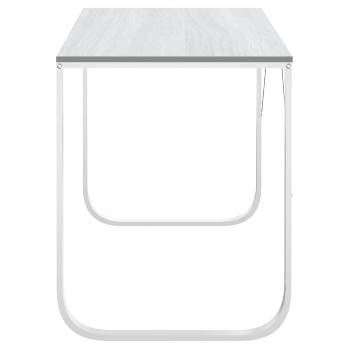 Birou de computer, alb, 110x60x73 cm, lemn prelucrat WALTI