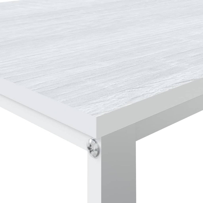 Birou de computer, alb, 110x60x73 cm, lemn prelucrat WALTI