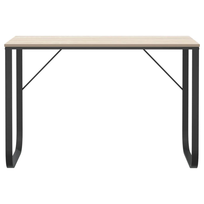 Birou de calculator, negru/stejar, 110x60x73 cm, lemn prelucrat - WALTI WALTI