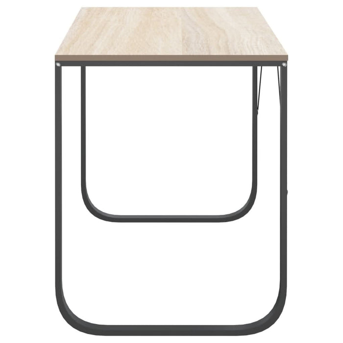 Birou de calculator, negru/stejar, 110x60x73 cm, lemn prelucrat - WALTI WALTI