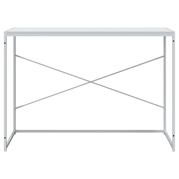 Birou de computer, alb, 110x60x70 cm, lemn prelucrat - WALTI WALTI