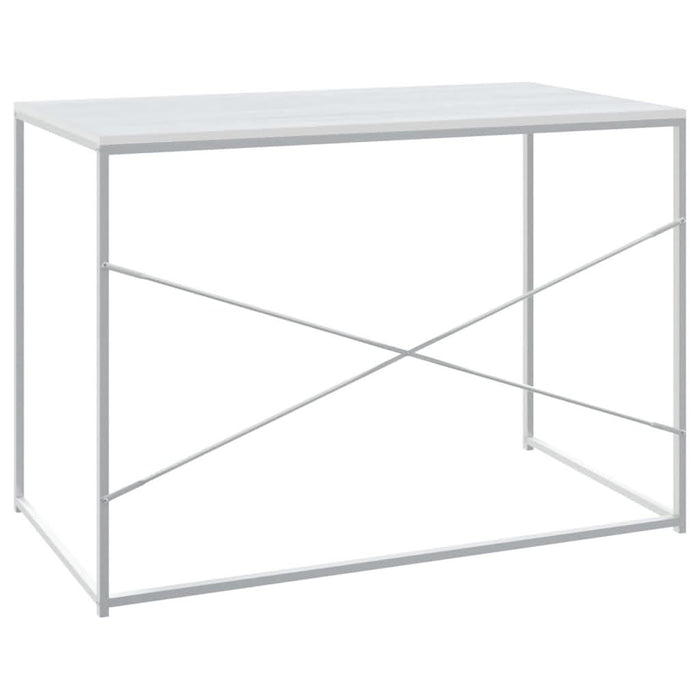 Birou de computer, alb, 110x60x70 cm, lemn prelucrat - WALTI WALTI