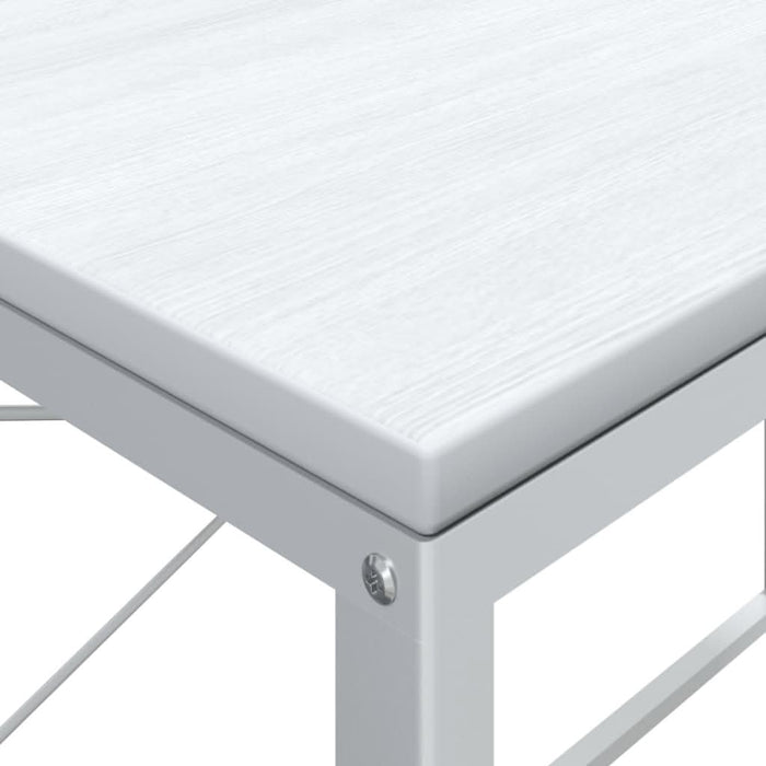 Birou de computer, alb, 110x60x70 cm, lemn prelucrat - WALTI WALTI