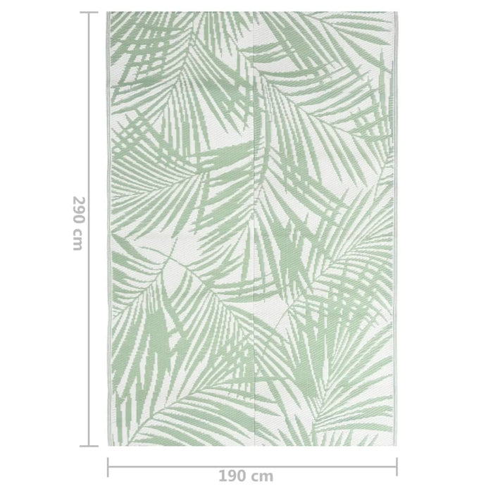 Covor de exterior, ARAKIL verde, 190x290 cm, PP WALTI
