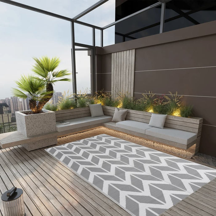 Covor de exterior, ARAKIL gri, 160 x 230 cm, PP - WALTI WALTI