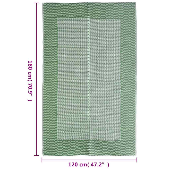 Covor de exterior, ARAKIL Verde, 120x180 cm, PP - WALTI WALTI