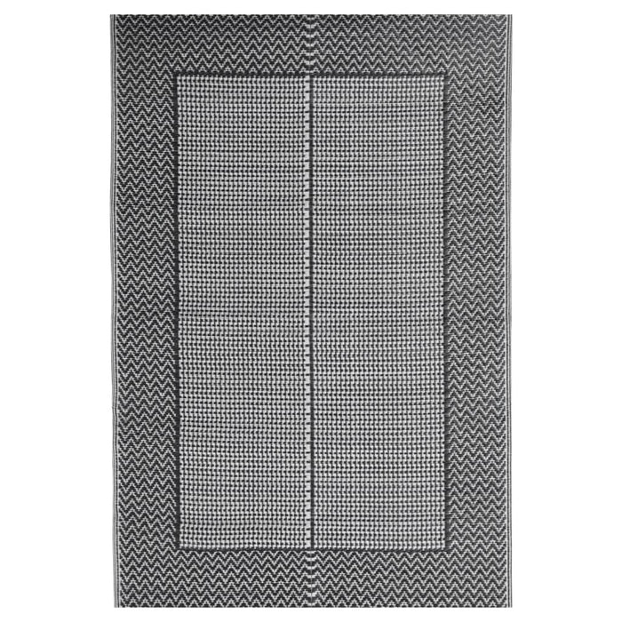 Covor de exterior, ARAKIL negru, 140x200 cm, PP - WALTI WALTI