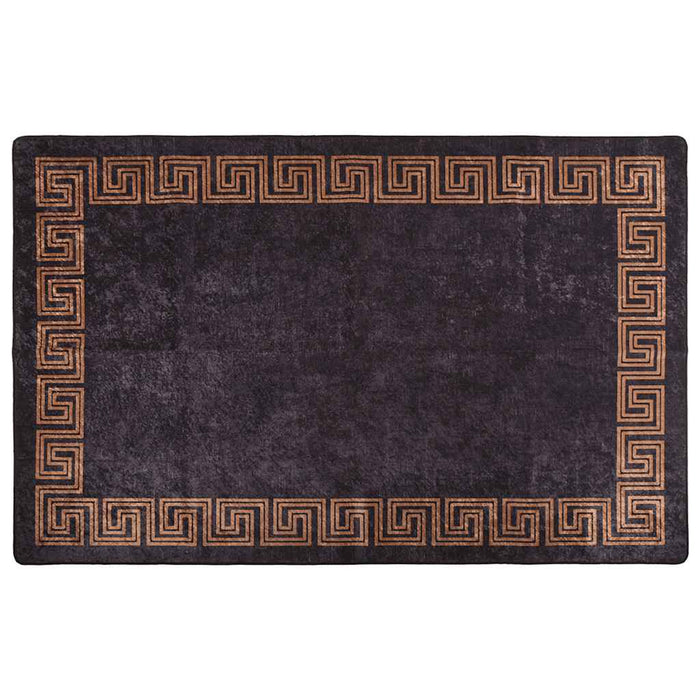 Covor lavabil, negru și auriu, 160x230 cm WALTI