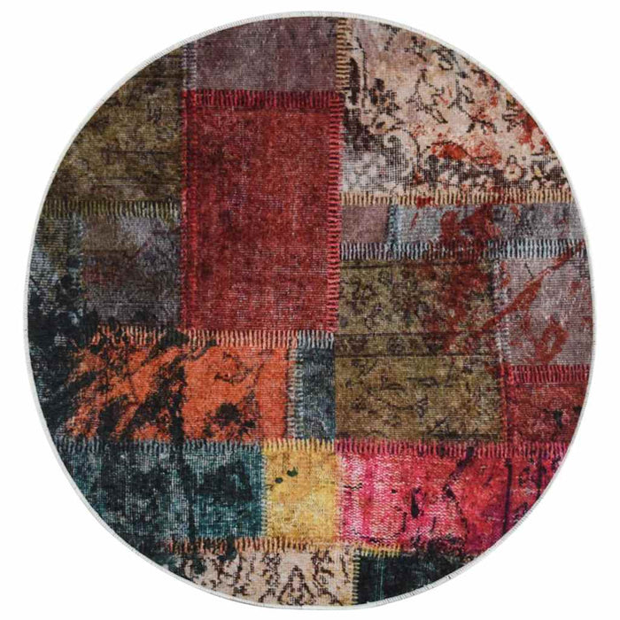 Covor lavabil, mozaic multicolor, φ120 cm WALTI