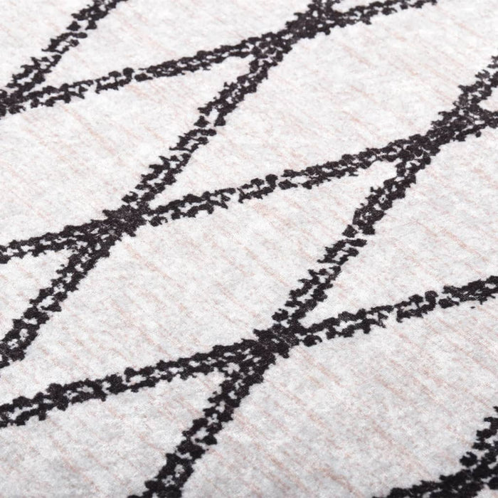 Covor lavabil, negru și alb, 80x300 cm WALTI