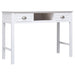 Birou, alb, 108x45x76 cm, lemn masiv de paulownia - WALTI WALTI