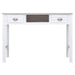 Birou, alb, 108x45x76 cm, lemn masiv de paulownia - WALTI WALTI