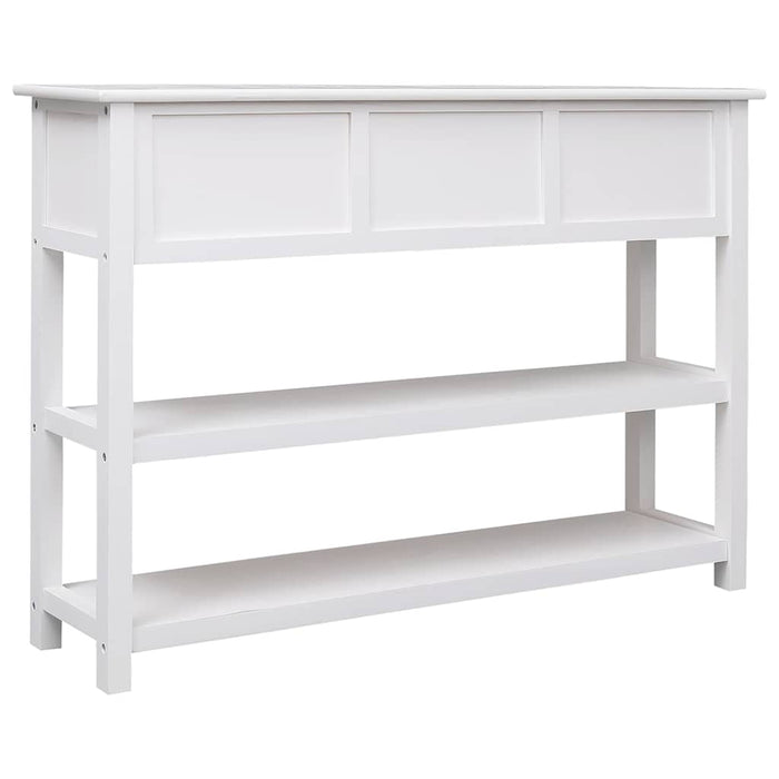 Dulap, alb, 108x30x76 cm, lemn masiv de paulownia WALTI