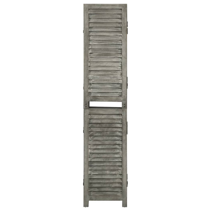 Separator cameră cu 5 panouri, gri, 179x166 cm, lemn masiv - WALTI WALTI