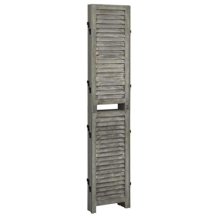 Separator cameră cu 5 panouri, gri, 179x166 cm, lemn masiv - WALTI WALTI