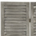 Separator cameră cu 5 panouri, gri, 179x166 cm, lemn masiv - WALTI WALTI
