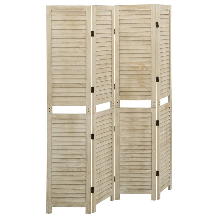 Paravan de cameră cu 4 panouri 140x165 cm lemn masiv Paulownia - WALTI WALTI