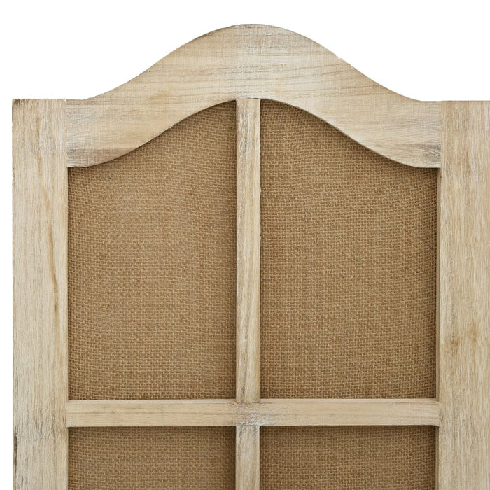 Paravan de cameră cu 4 panouri, maro, 140x165 cm, textil - WALTI WALTI