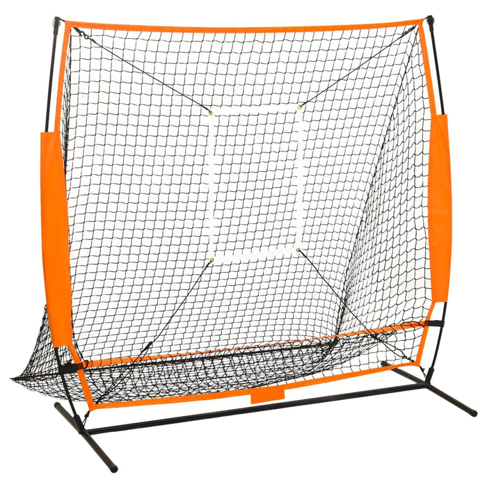 Plasă de antrenament sport baseball, negru, 174x76x158,5 cm WALTI