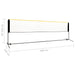 Plasă de badminton reglabilă, 500x103x94-158 cm, metal - WALTI WALTI