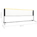 Plasă de badminton reglabilă, 400x103x94-158 cm, metal - WALTI WALTI