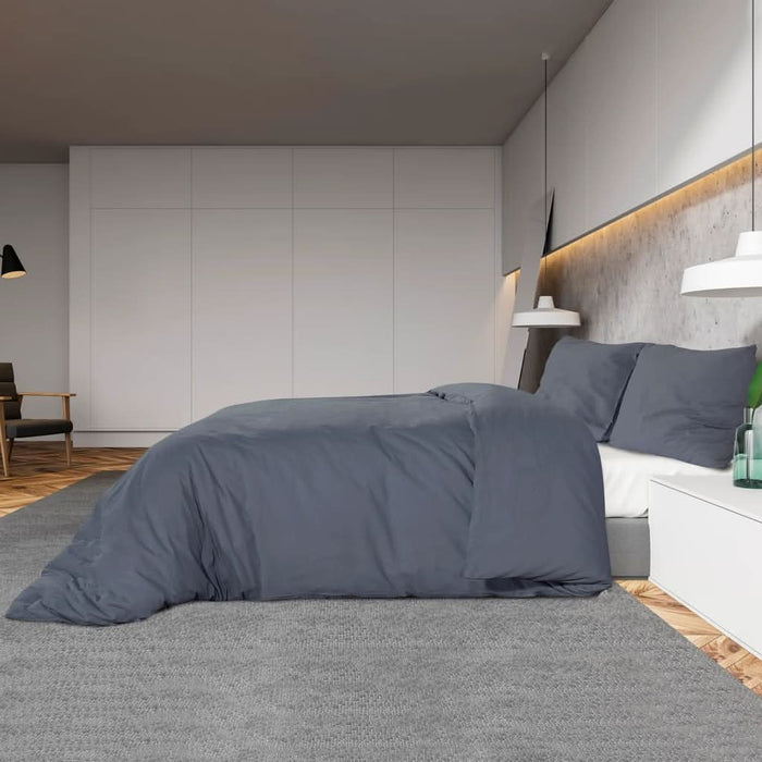 Set cu husă de pilotă, antracit, 260x240 cm, microfibră - WALTI WALTI