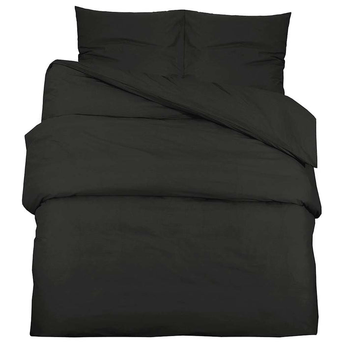 Set cu husă de pilotă, negru, 155x220 cm, microfibră - WALTI WALTI