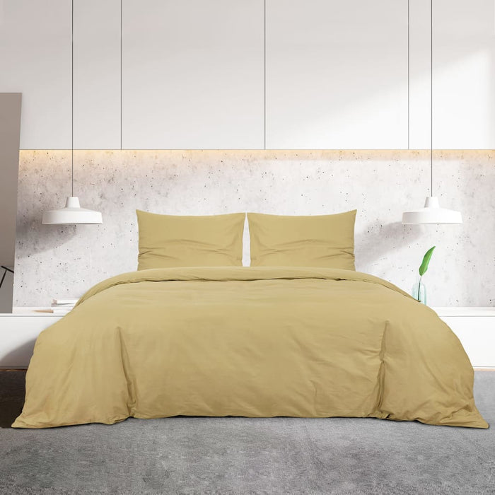 Set cu husă de pilotă, gri taupe, 140x200 cm, microfibră WALTI