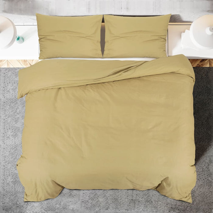 Set cu husă de pilotă, gri taupe, 240x220 cm, microfibră - WALTI WALTI