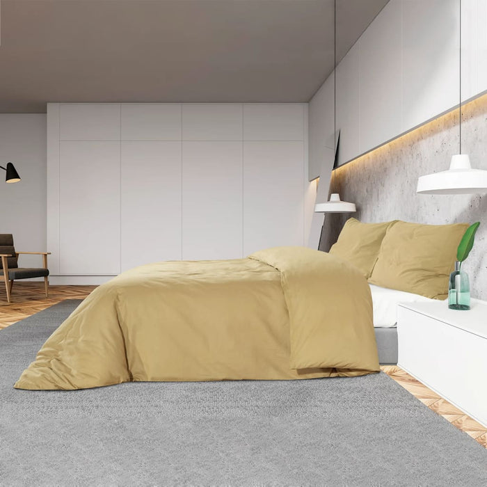 Set cu husă de pilotă, gri taupe, 200x200 cm, microfibră WALTI