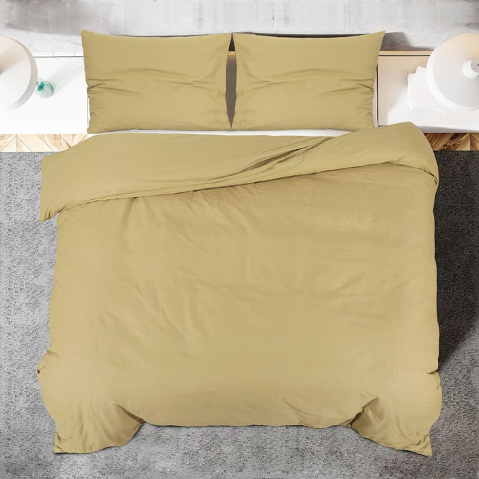 Set cu husă de pilotă, gri taupe, 135x200 cm, microfibră - WALTI WALTI