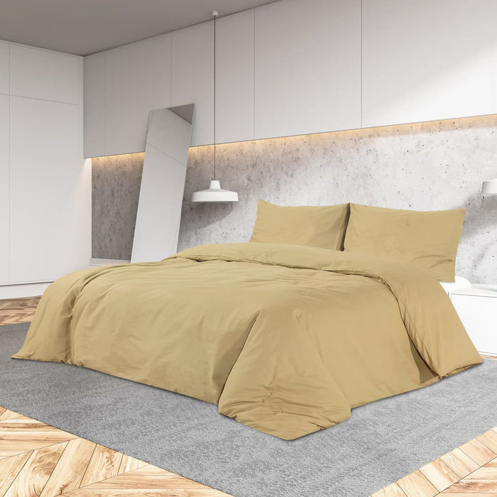 Set cu husă de pilotă, gri taupe, 135x200 cm, microfibră - WALTI WALTI