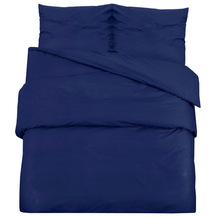 Set cu husă de pilotă, bleumarin, 200x200 cm, microfibră WALTI