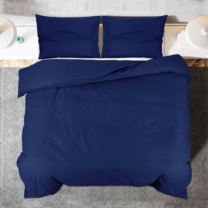 Set cu husă de pilotă, bleumarin, 135x200 cm, microfibră - WALTI WALTI