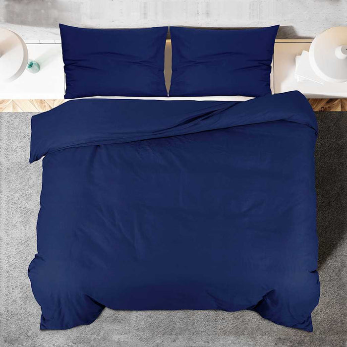 Set cu husă de pilotă, bleumarin, 155x220 cm, microfibră WALTI