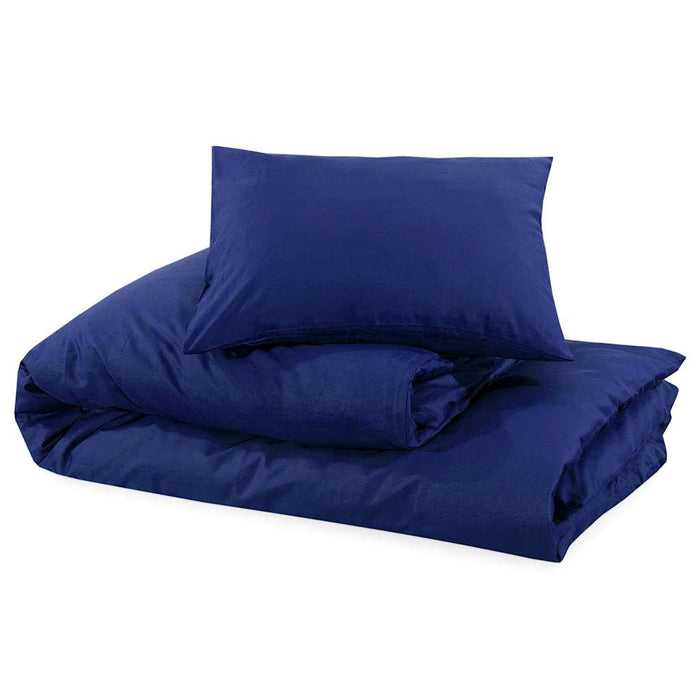 Set cu husă de pilotă, bleumarin, 155x220 cm, microfibră WALTI