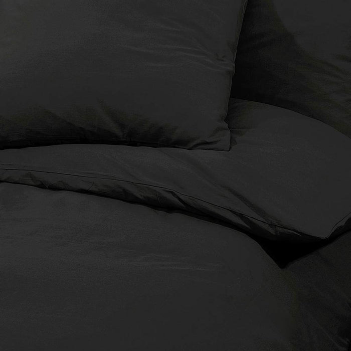 Set cu husă de pilotă, negru, 200x200 cm, bumbac - WALTI WALTI