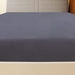 Cearșaf de pat cu elastic, antracit, 100x200 cm, bumbac - WALTI WALTI