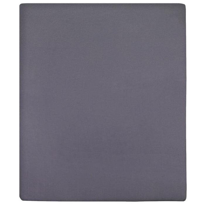 Cearșaf de pat cu elastic, 2 buc., antracit, 160x200 cm, bumbac - WALTI WALTI