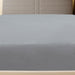 Cearșaf de pat cu elastic, gri, 140x200 cm, bumbac - WALTI WALTI