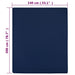 Cearșaf de pat cu elastic, bleumarin, 140x200 cm, bumbac - WALTI WALTI