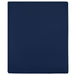 Cearșaf de pat cu elastic, 2 buc, bleumarin, 160x200 cm, bumbac - WALTI WALTI