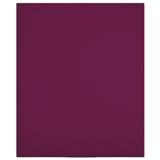 Cearșaf de pat cu elastic, 2 buc, bordo, 100x200 cm, bumbac - WALTI WALTI
