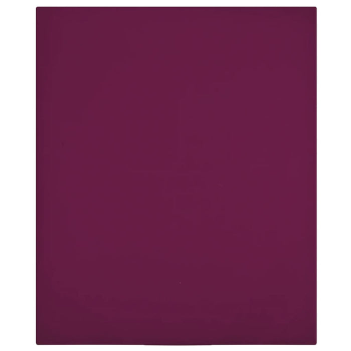 Cearșaf de pat cu elastic, 2 buc, bordo, 100x200 cm, bumbac - WALTI WALTI