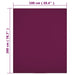 Cearșaf de pat cu elastic, 2 buc, bordo, 100x200 cm, bumbac - WALTI WALTI