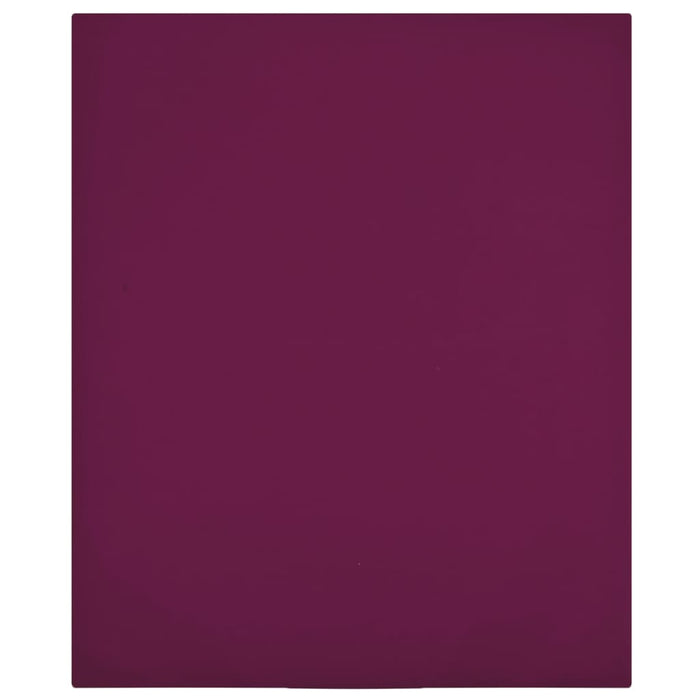Cearșaf de pat cu elastic, 2 buc, bordo, 140x200 cm, bumbac - WALTI WALTI