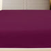 Cearșaf de pat cu elastic, bordo, 160x200 cm, bumbac - WALTI WALTI