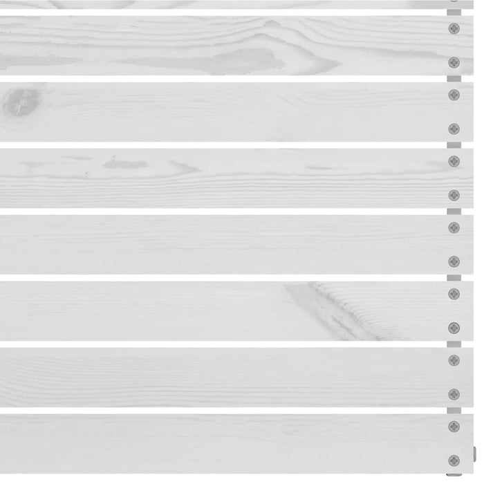 Canapele de mijloc pentru grădină, 4 buc., alb, lemn masiv pin - WALTI WALTI